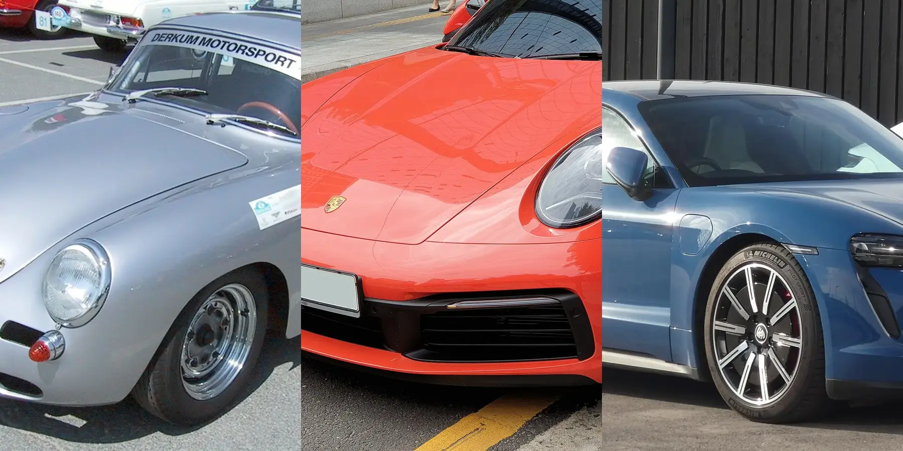 Porsche-modellen van klassiek tot elektrisch